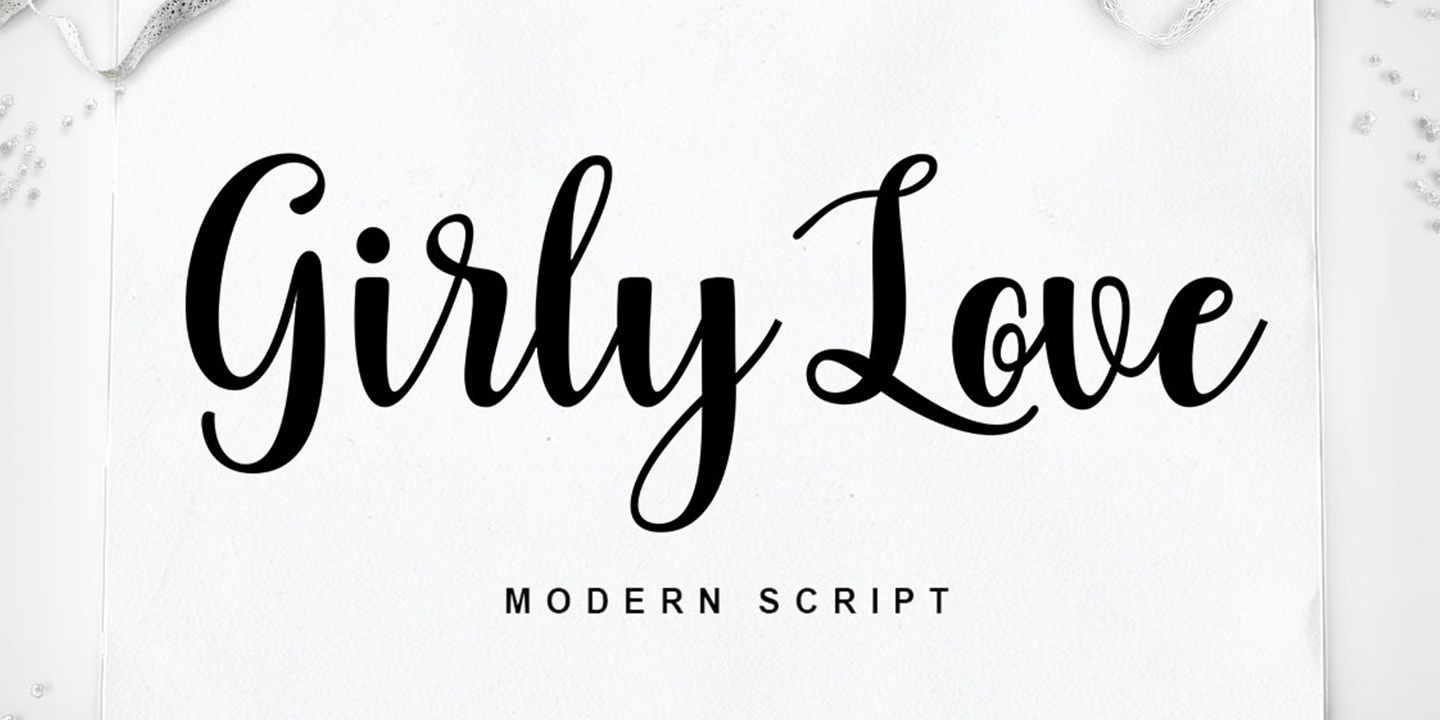 Шрифт Girly Love